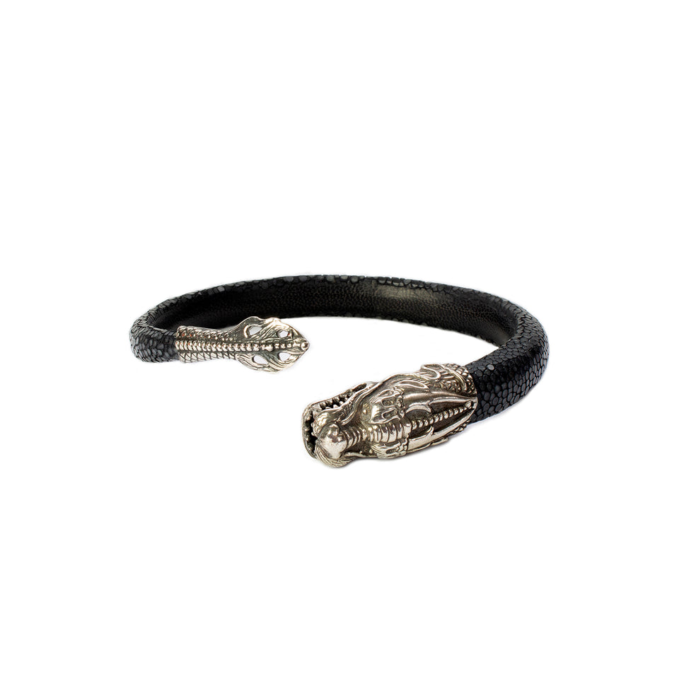 Lou Guerin - Silver ‘Dragon’ Bracelet