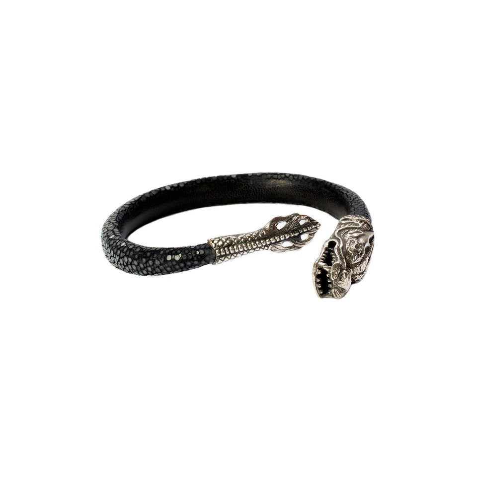 Lou Guerin - Silver ‘Dragon’ Bracelet