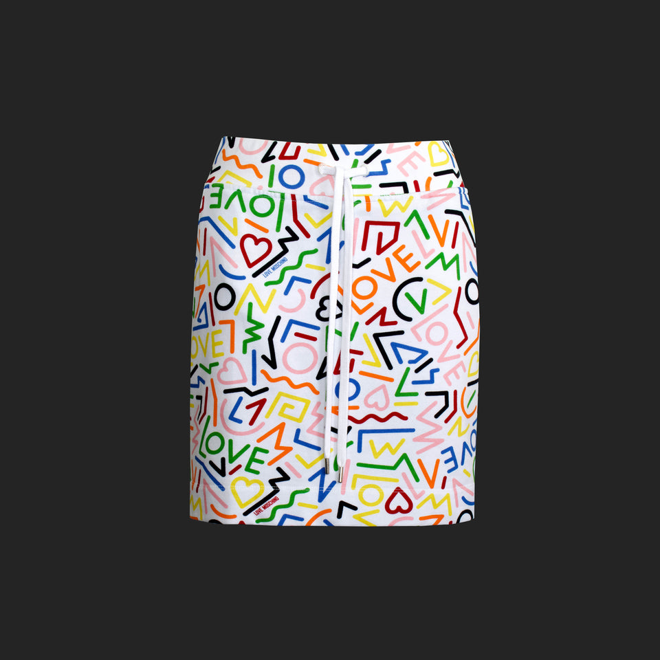 Love Moschino - Heart Print Skirt
