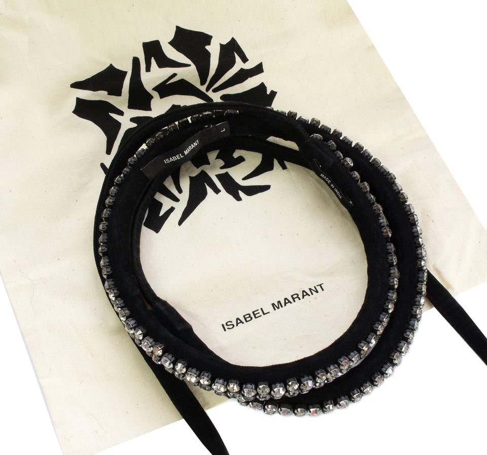 Isabel Marant - Diamante + Black Suede Belt