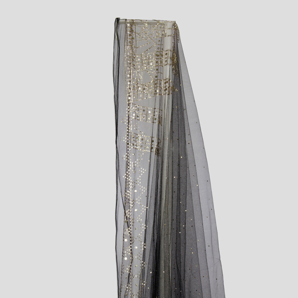 Metallic Sequin - Soft Tulle Shawl