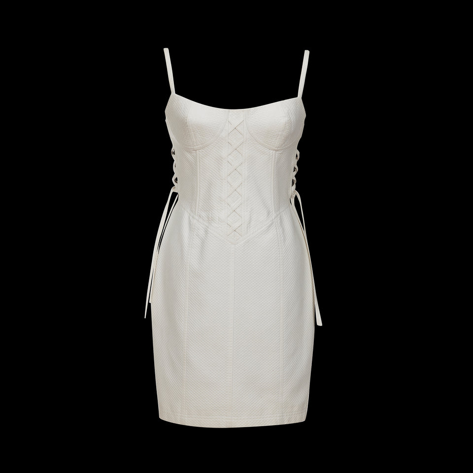Gianni Versace Waffle Side-Tie Dress - c.1980