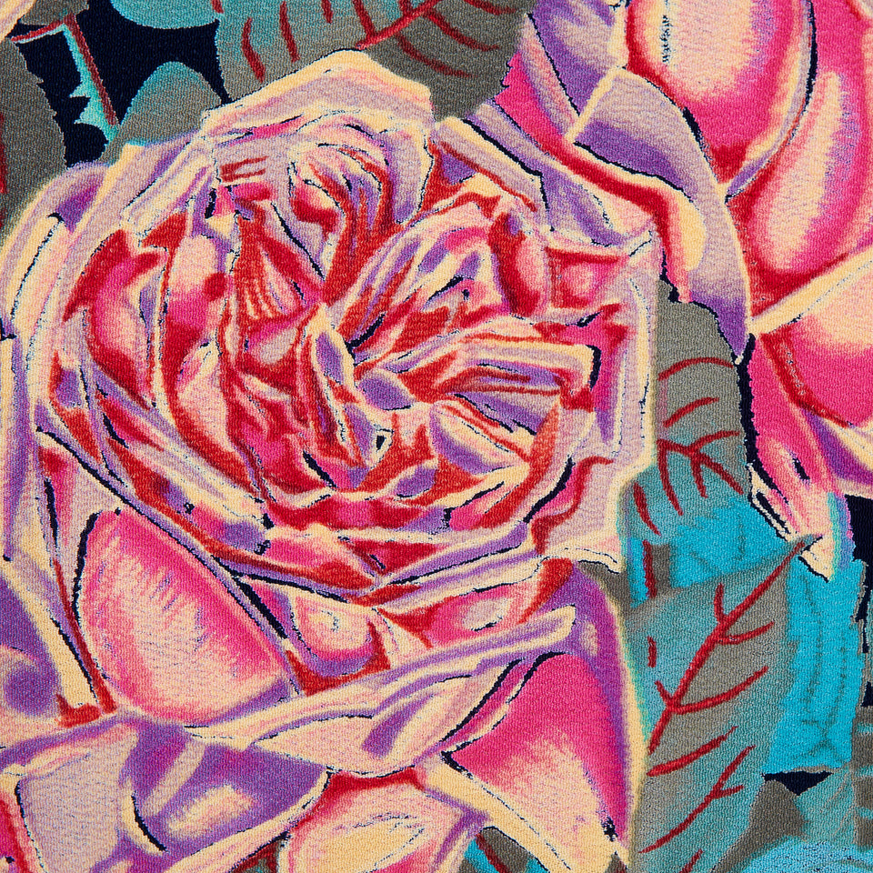 Radley Printed Floral Crepe Bolero - c.1970