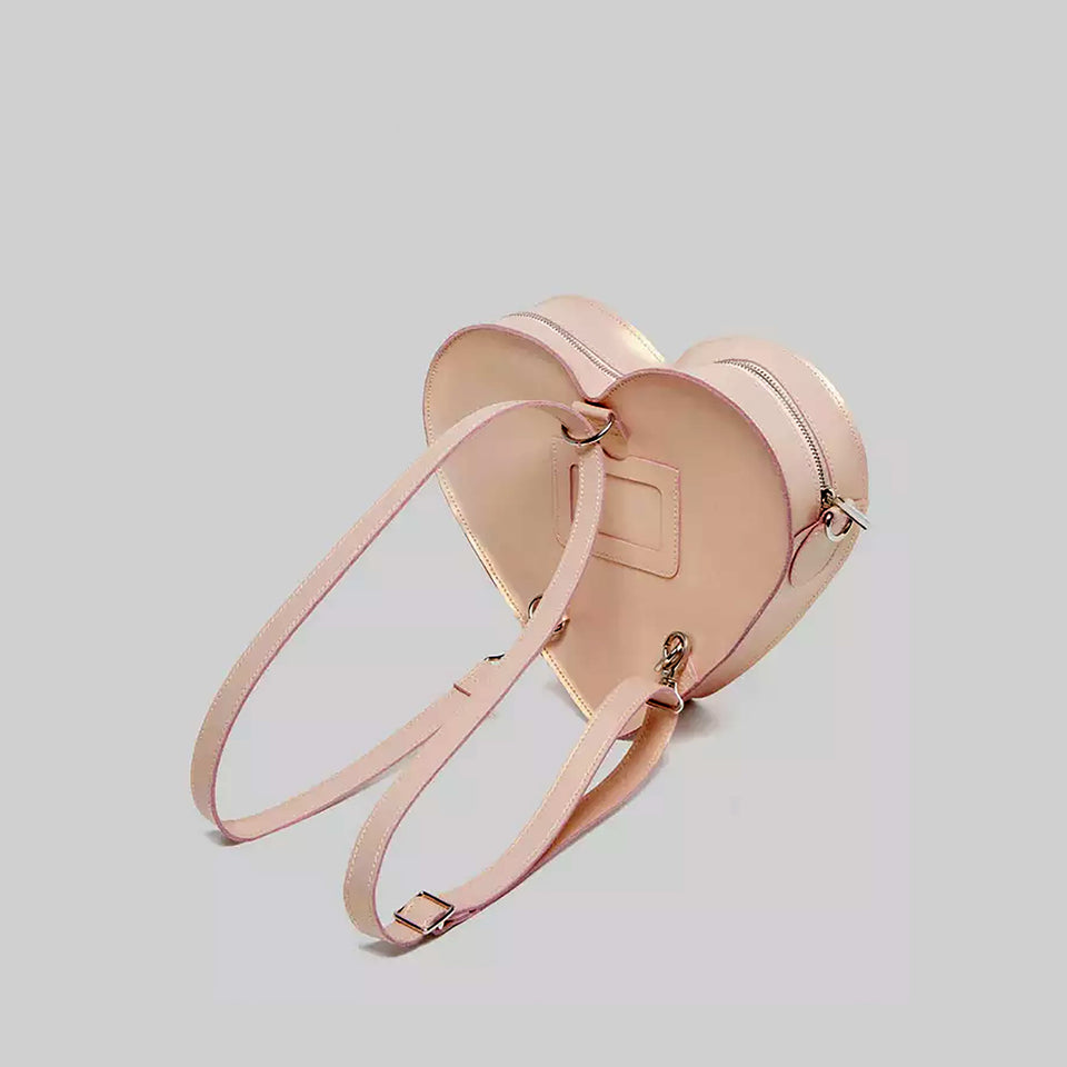 Dr. Martens - Iridescent Leather Heart Bag - Two-Way Backpack