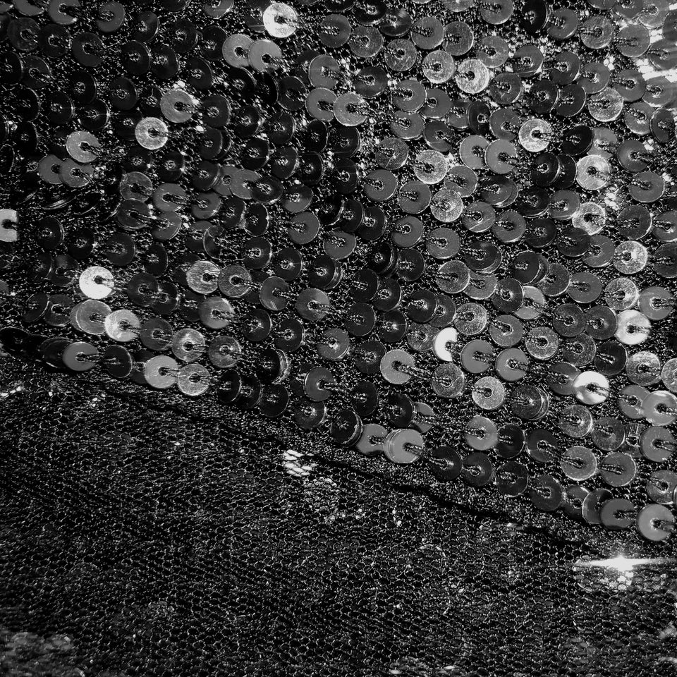 Sequinned Beret + Scarf Set - c.1970