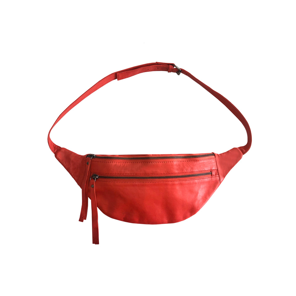 Beck Sondergaard - Red Leather - Across Body Bag