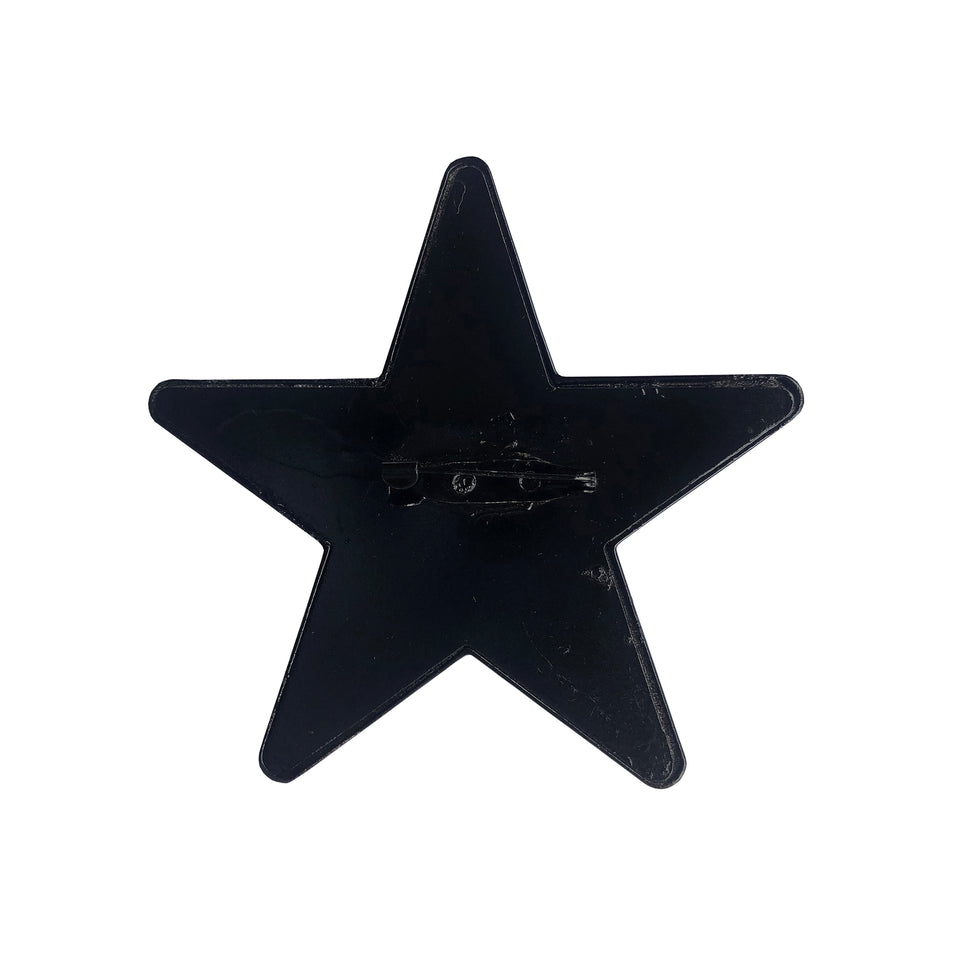 Vivienne Westwood Chrome Star Brooch - c.2000