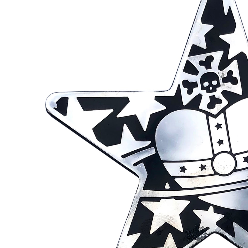 Vivienne Westwood Chrome Star Brooch - c.2000
