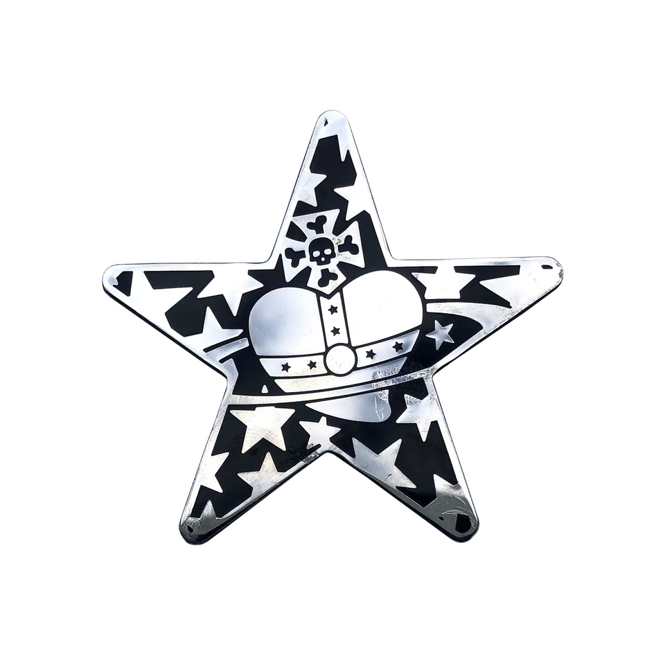 Vivienne Westwood Chrome Star Brooch - c.2000