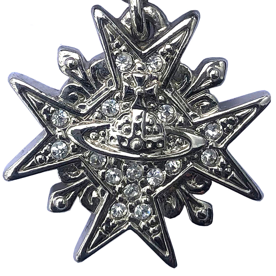 Vivienne Westwood Diamante Bow Brooch - c.2000