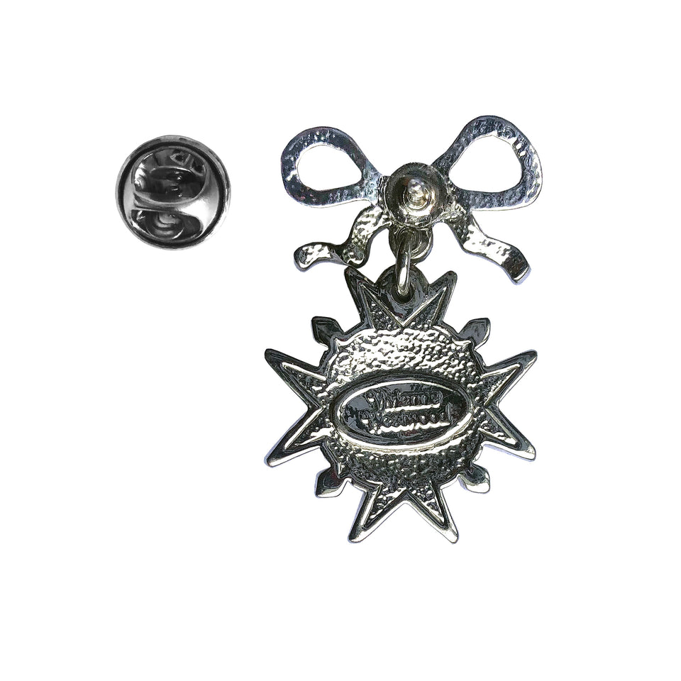 Vivienne Westwood Diamante Bow Brooch - c.2000