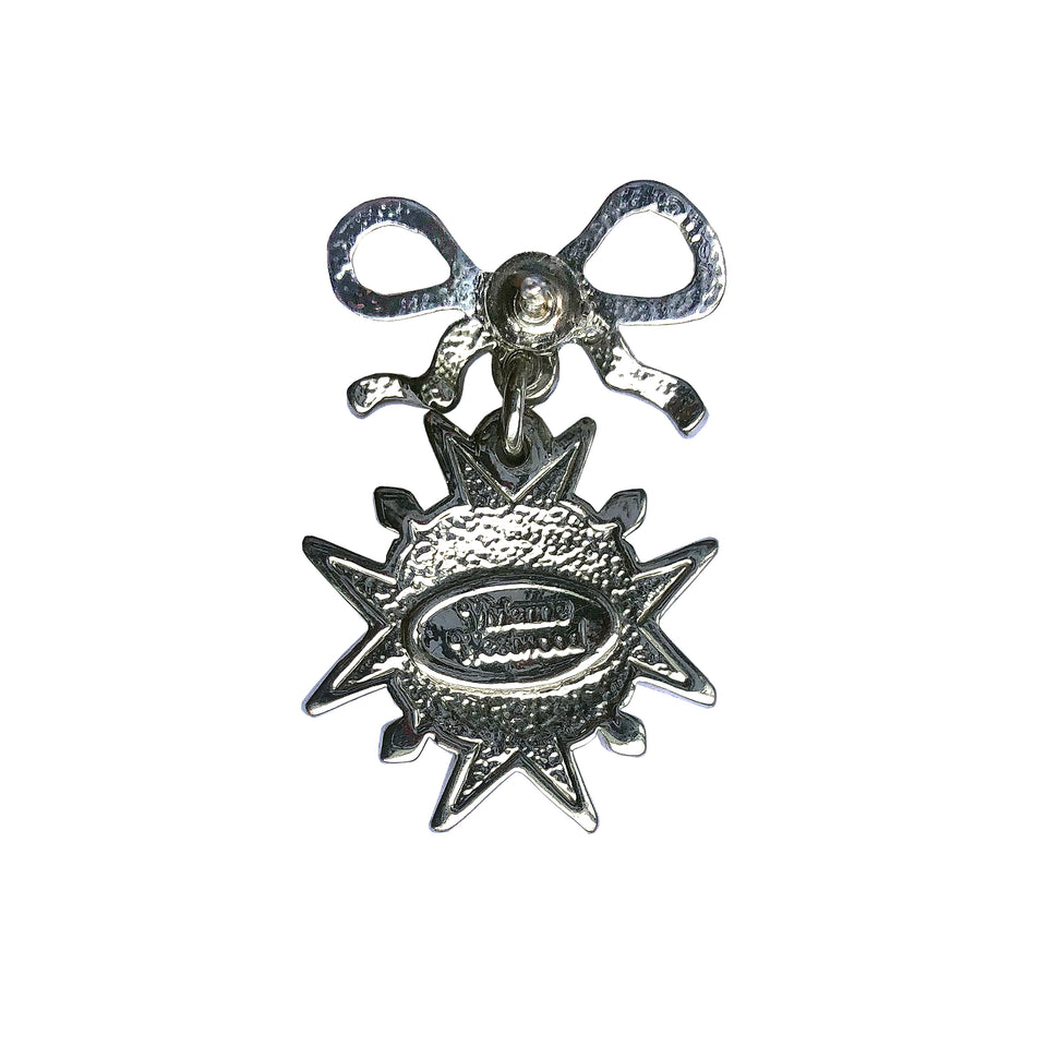 Vivienne Westwood Diamante Bow Brooch - c.2000