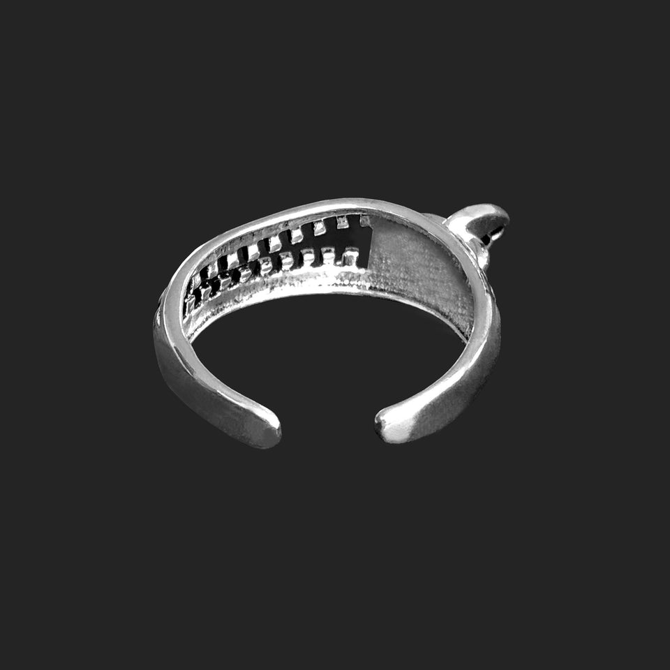 Silver - Zip Pull - Ring