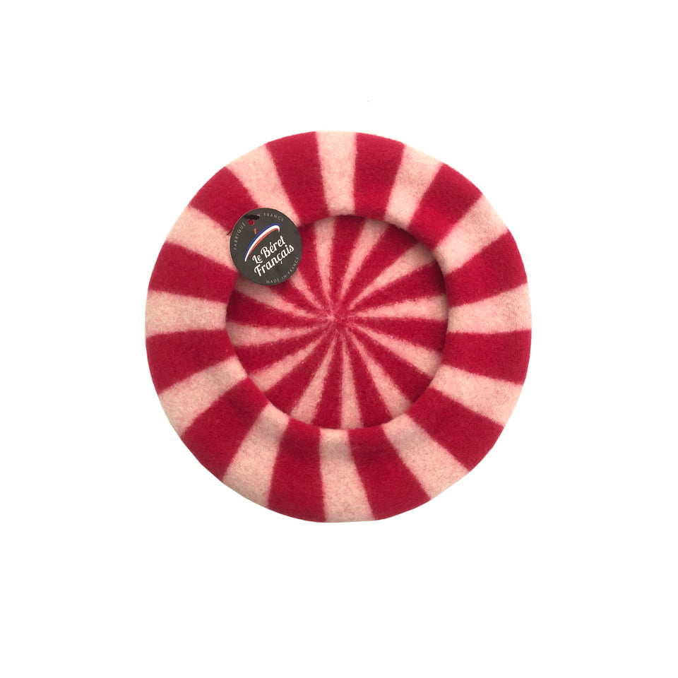 Le Beret Francais - Striped Wool - Beret Hat