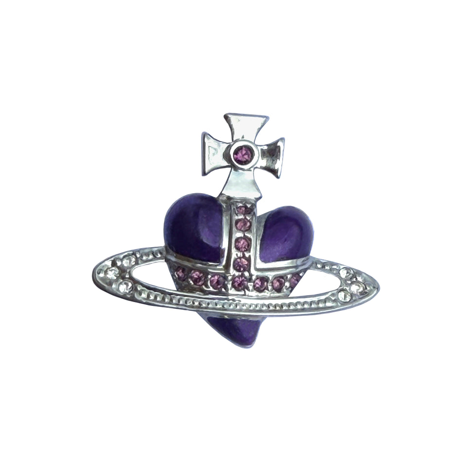 Vivienne Westwood - ‘Purple Heart’ Orb Brooch - c.2000