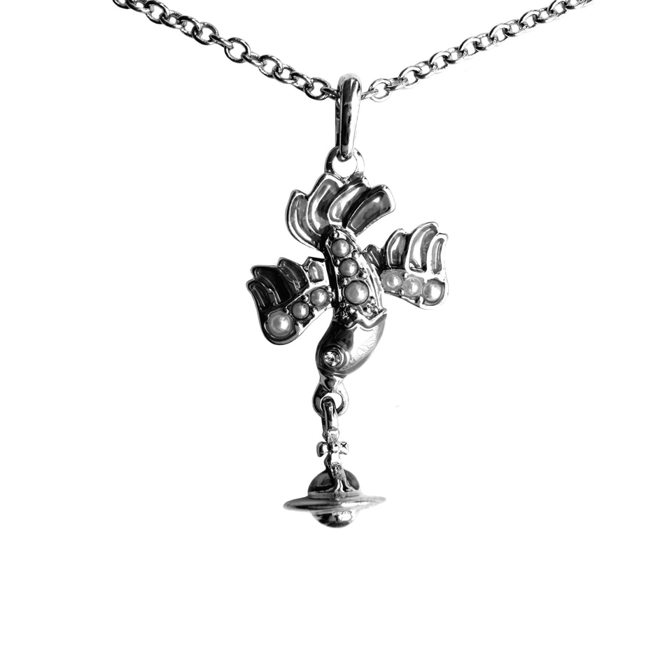 Vivienne Westwood - 'Pearl Bird' Pendant Necklace - c.2000