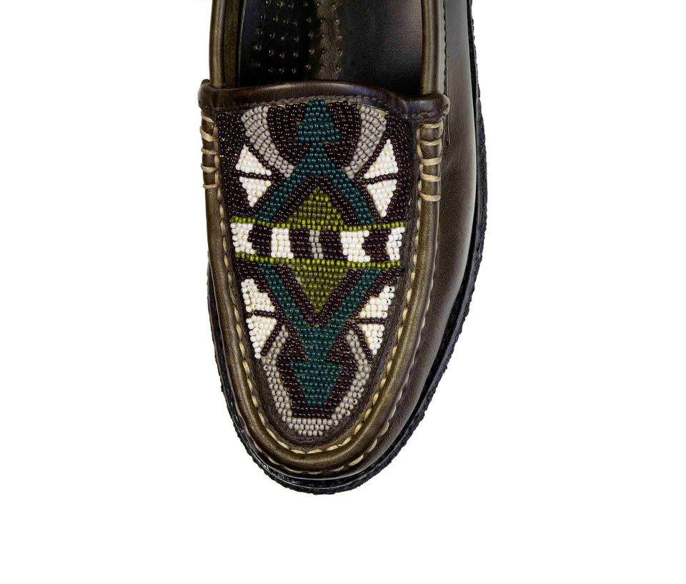 YMC x Weejuns - Beaded Leather Moccasins