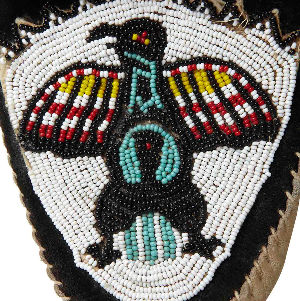 Hand Beaded Moccasins - c.1920