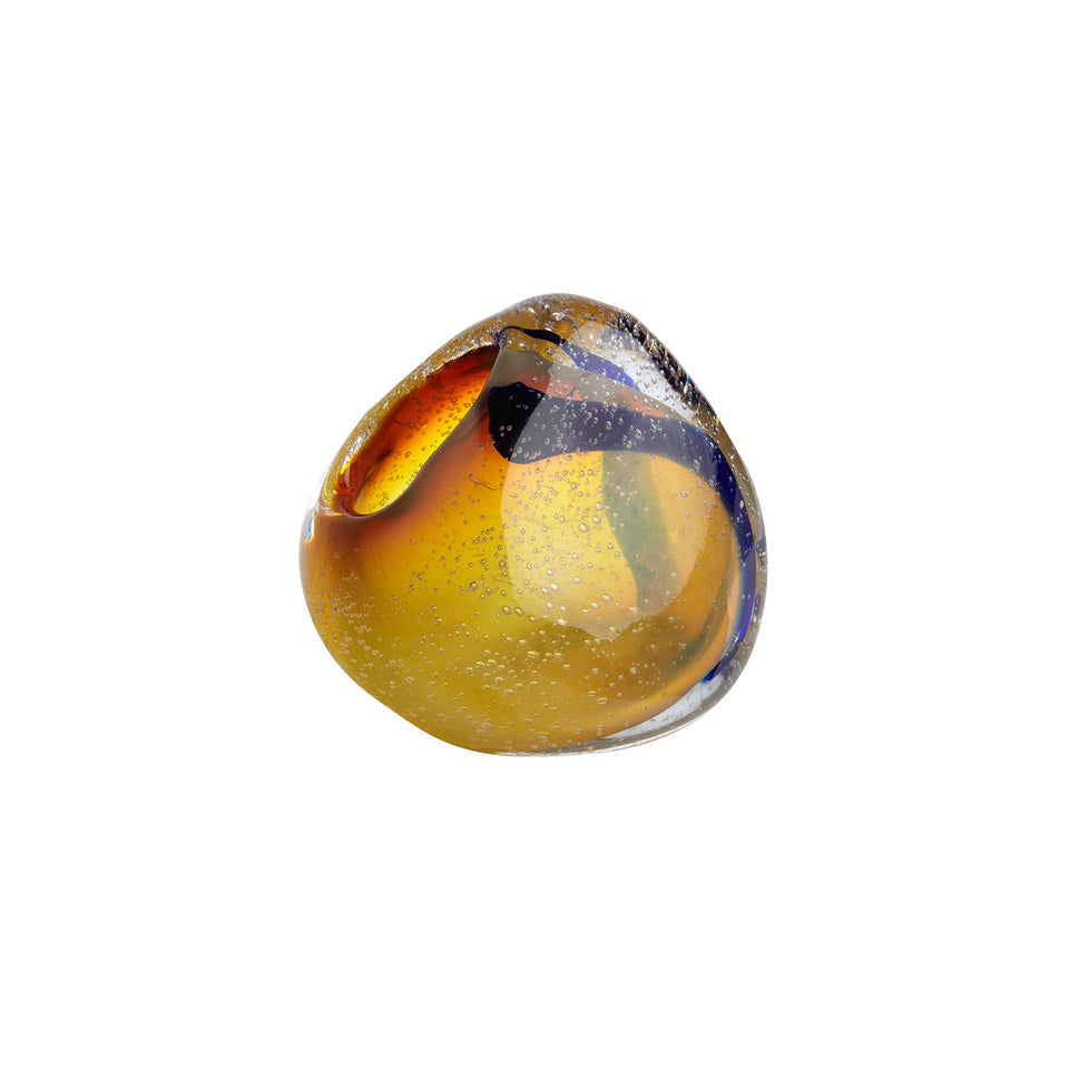 Jasmim - Amber - Bubble Glass Vase