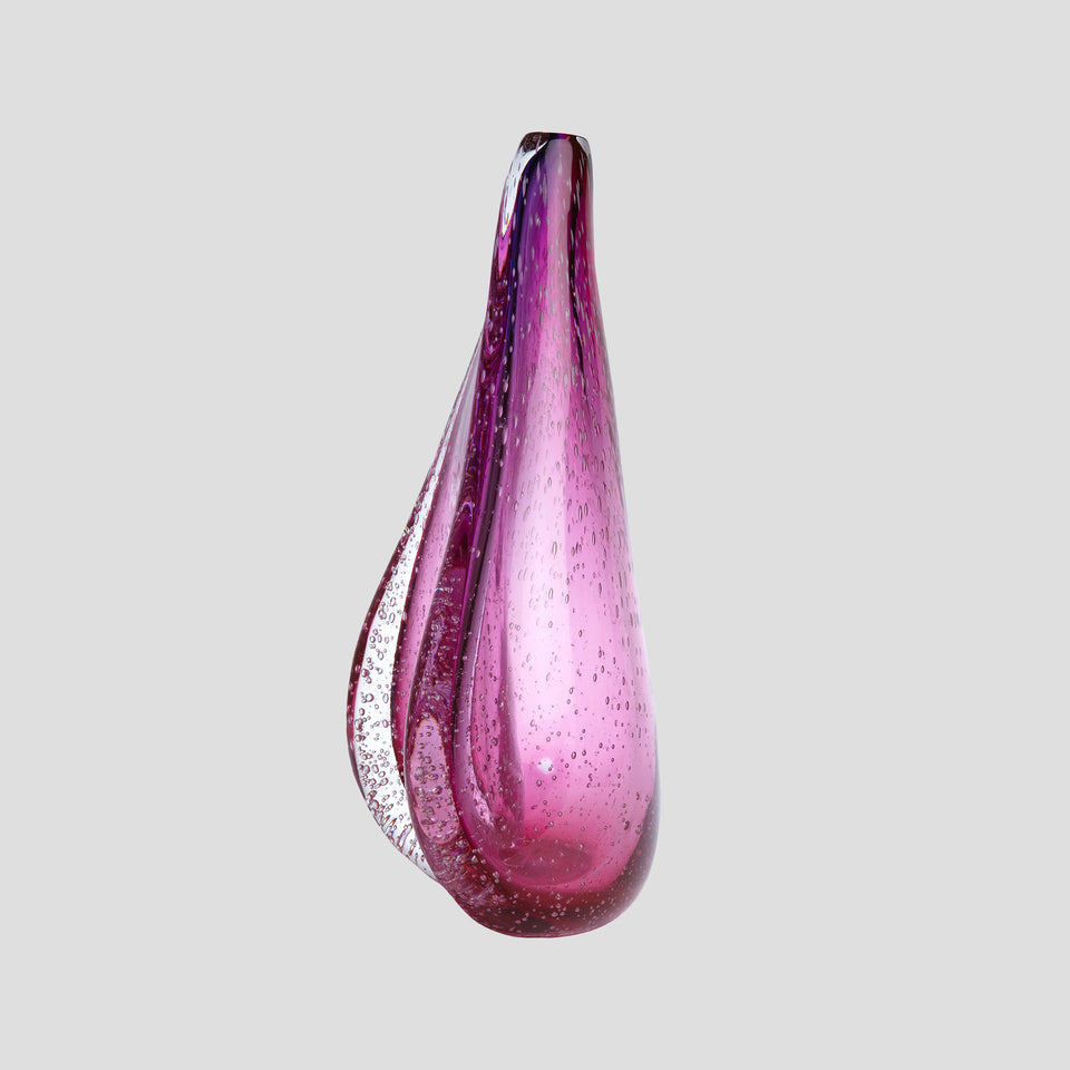 Jasmim - Rose Pink - Bubble Glass Vase