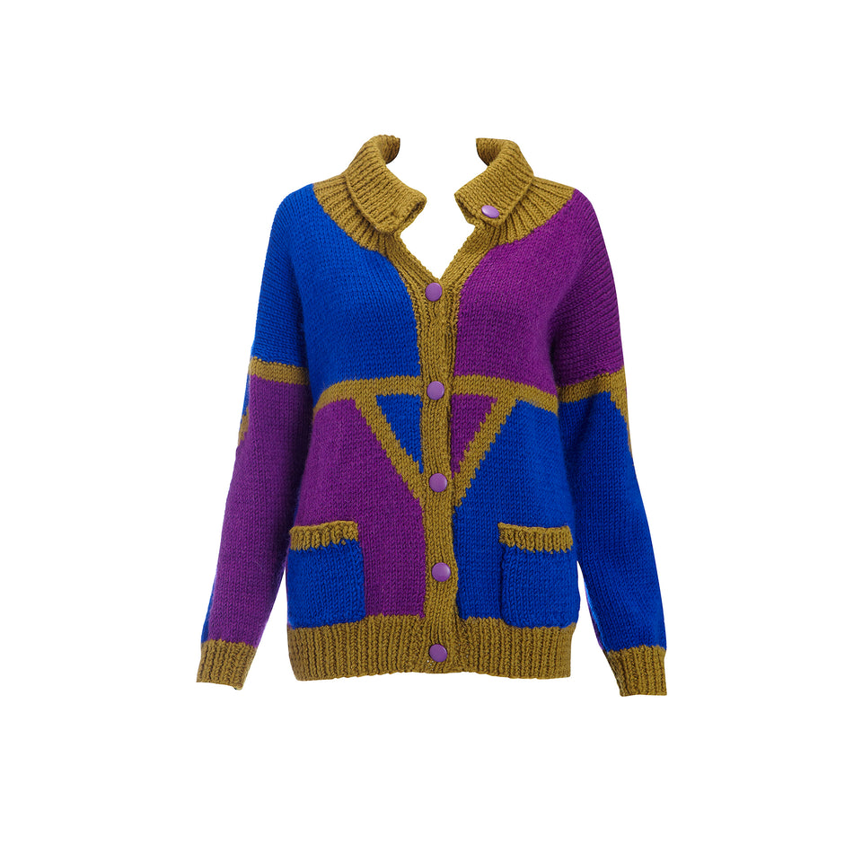 Hand Knitted Cardigan - c.1980