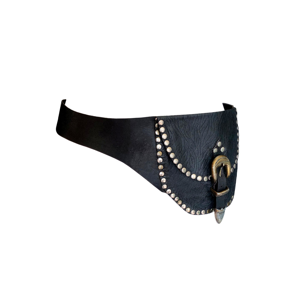 Leather Pocket - Belt Bag - c.1980